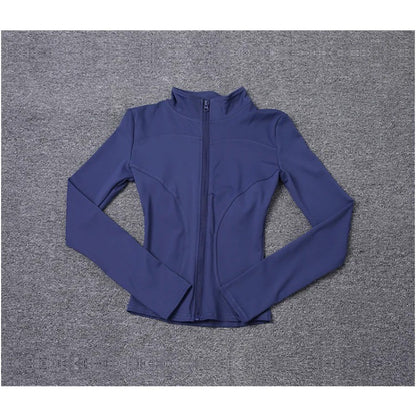 Women Sport Jacket Long Sleeve Shirt Workout Coat Gym Training Clothing Yoga Sportswear