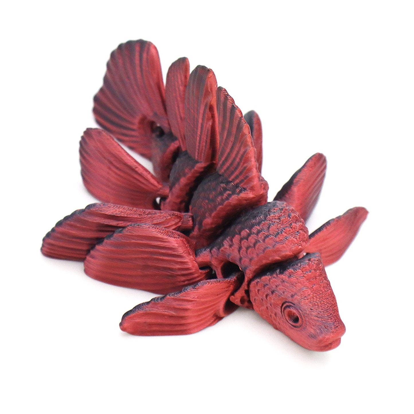 3D Printed Goldfish with Figures Multi-joint Movable Simulation Fish for Home Accessories Kids Gift Living Room Decoration& Gift