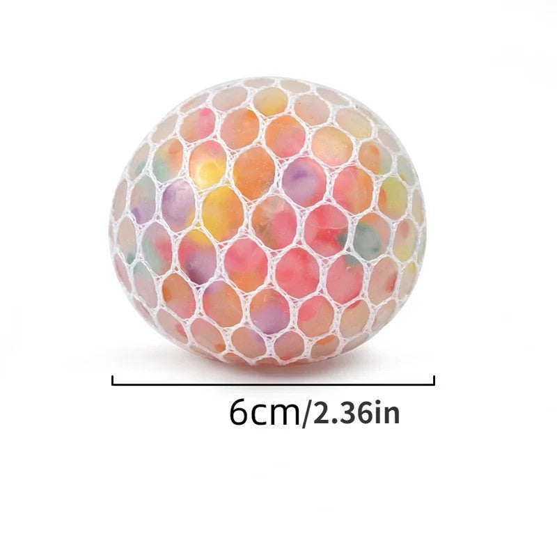 1PC Creative New Decompression And Ventilation Grape Ball Toys Tricolor Colorful Beads Grape Ball Pinch Le Toys