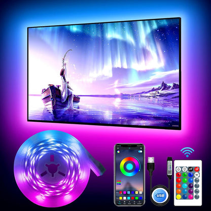 RGB Led Strip Lights 1m-30m Music Sync APP Control Led Lights Flexible Ribbon Luces Led Tape for Room Party Decor TV Backlight