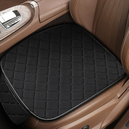 Kcimo 3Pcs Cotton and linen Car Seat Cover Set Universal Car Seat Cover Cushion Car Seat Protector Interior Car Accessories