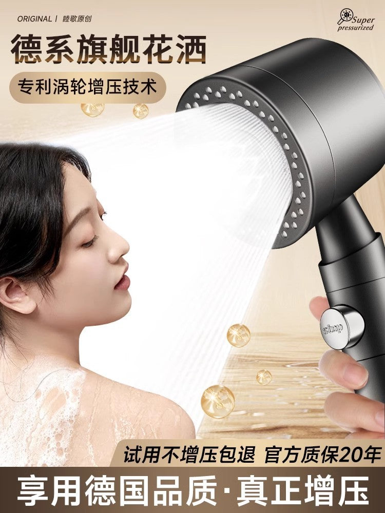 New 5 Modes High Pressure Shower Head Water Saving Large Flow Portable Shower Filter Showers Sprayer Set Bathroom Accessories