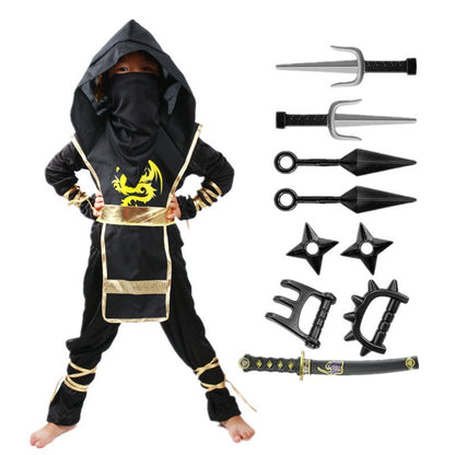 Kids Halloween Ninja Costume, Ninja Costume for Boys, Teen Halloween Costumes for DressUp Themed Party Ninja Toy Birthday Gift