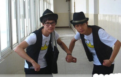 Summer short brim Fast Dry jazz hat for Children Men Women with Striped Band outdoor Beach Parent-child Cap UV protection hat