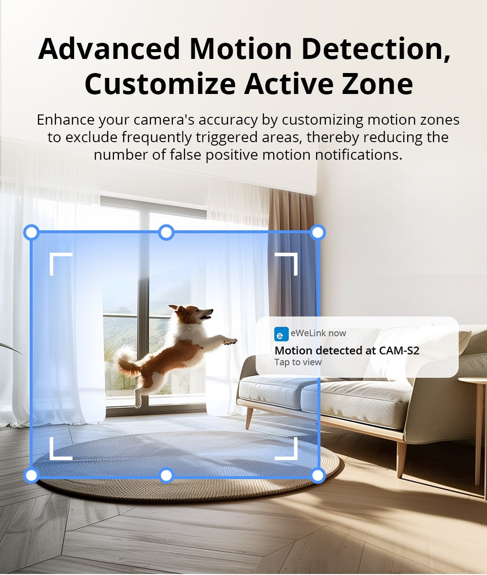 Câmera de Segurança Inteligente WiFi SONOFF CAM Slim Gen2 1080P HD Detecção de Movimento Áudio Bidirecional Visão Noturna Suporte Alexa Google