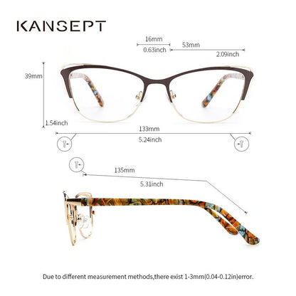 KANSEPT Reading Glasses Woman Transparent Eyepieces Eye-glasses -2 Luxury Mens Lenses to Read Woman's Eyeglasses Women Lens Men