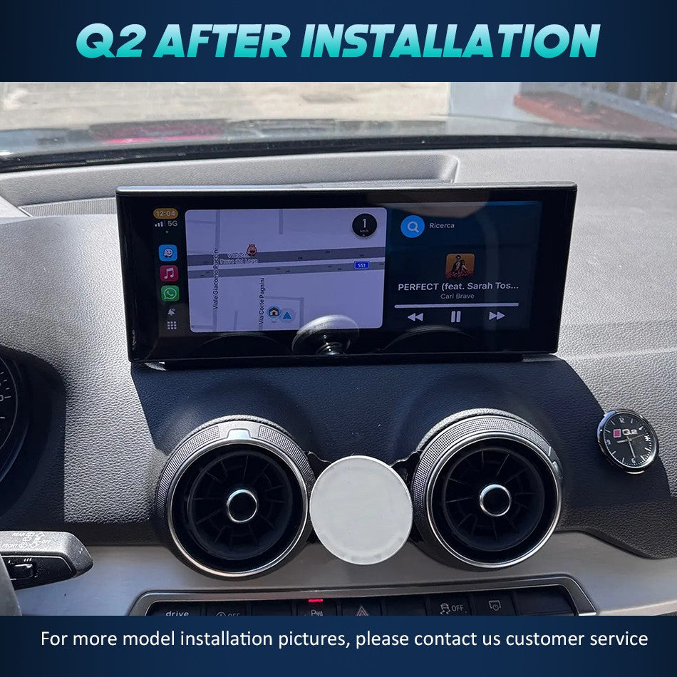 Android 14 Auto Rádio CarPlay Para Audi A1 Q2 2010-2023 GPS Carro Multimedia Player Navi Estéreo DSP WIFI SIM BT Tela de Toque IPS