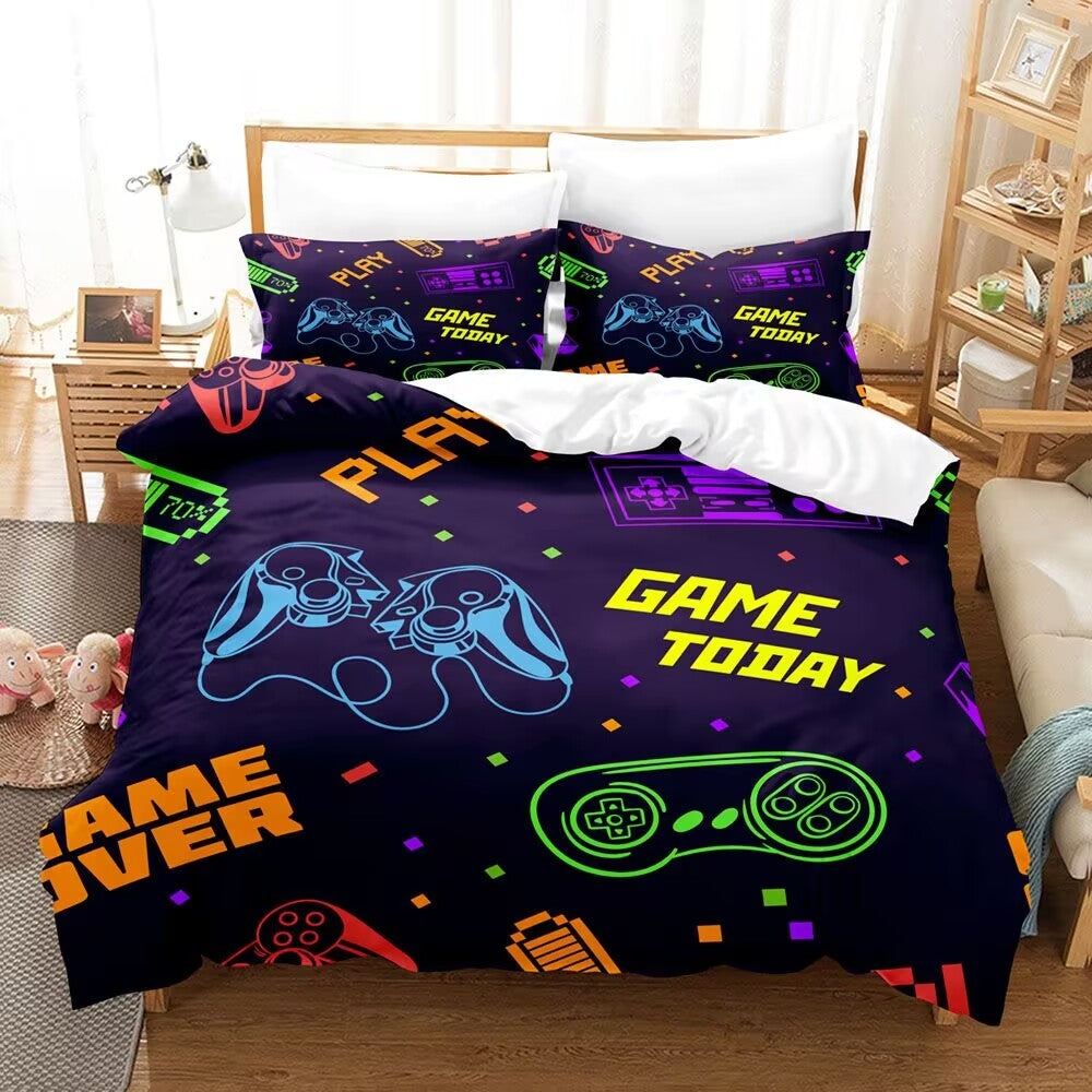 Anime Solo Leveling 3D Printed Bedding Set Comforter Duvet Cover King Queen Twin Size Birthday Gift Adult Boy Bedroom Decoration
