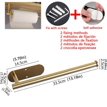 Kitchen paper towel holder / napkin holder, adhesive hook, toilet paper holder, cabinet and bathroom accessories