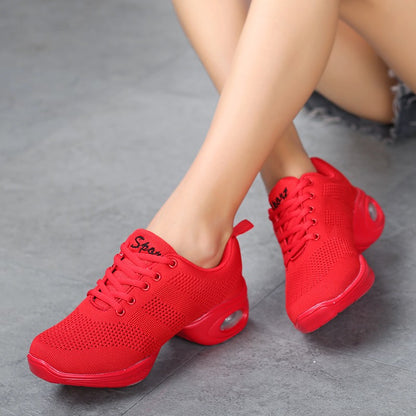 Jazz Dance Shoes For Women's Dance Sneakers Lightweight Breathable Woman Dancing Shoes