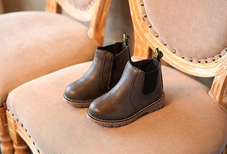 Kids Casual Boots Non-slip Wear-resistant Children Shoes Handsome Fashion Babies Warmly Shoes Girls Boys Soft Bottom Footwear