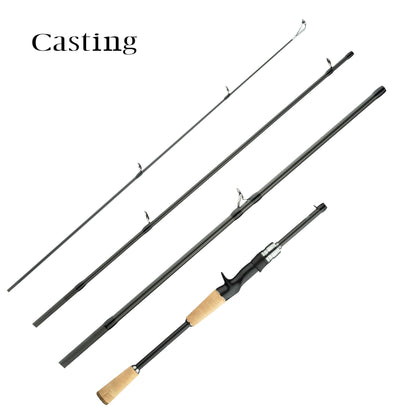 Varas de Pesca Phishger Traveller Spinning Casting Carbon Baitcasting Peso 5-35gM Isca Ultraleve Rápida Truta Mini Artigos Para Vara