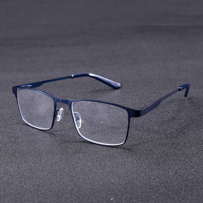 High Quality Stainless steel Reading Glasses Men Women Fashion Presbyopic Eyeglasses Business Hyperopia Anti Blue Light Eyewear1