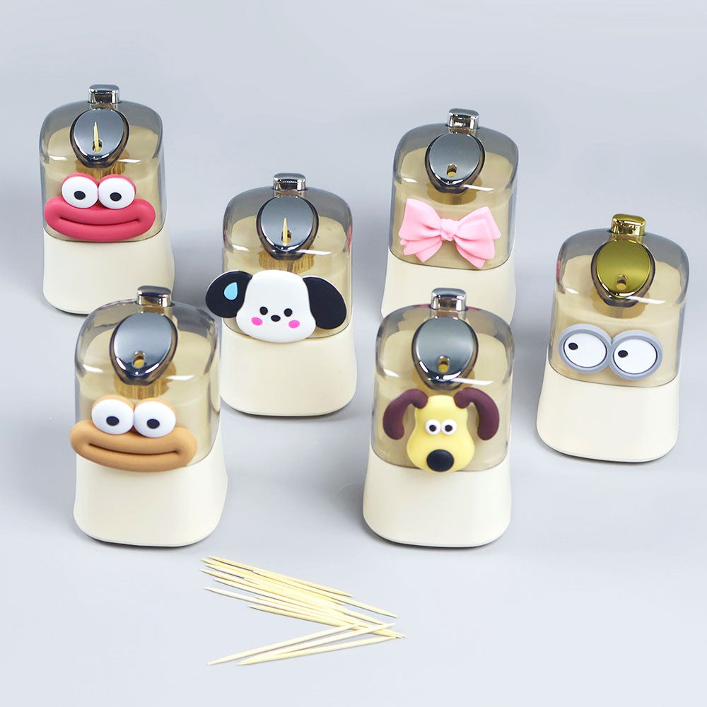 Silicone World Auto Pops-Up Toothpick Box Detachable Toothpick Storage Box Dispenser Home Automatic Push-type Toothpick Holder