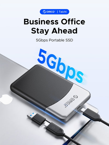 ORICO M25PRO Taichi Portable SSD 500MB/S 2.5 inch External Solid State Drive USB 3.2 Gen1 Type- C PSSD