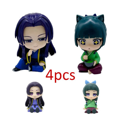 Miniatura Atacado Q Posket BANDAI Figure Demon Slayer 6un/12un/Conjuntos Kimetsu No Yaiba Pequenas Bonecas PVC Decoração de Mesa