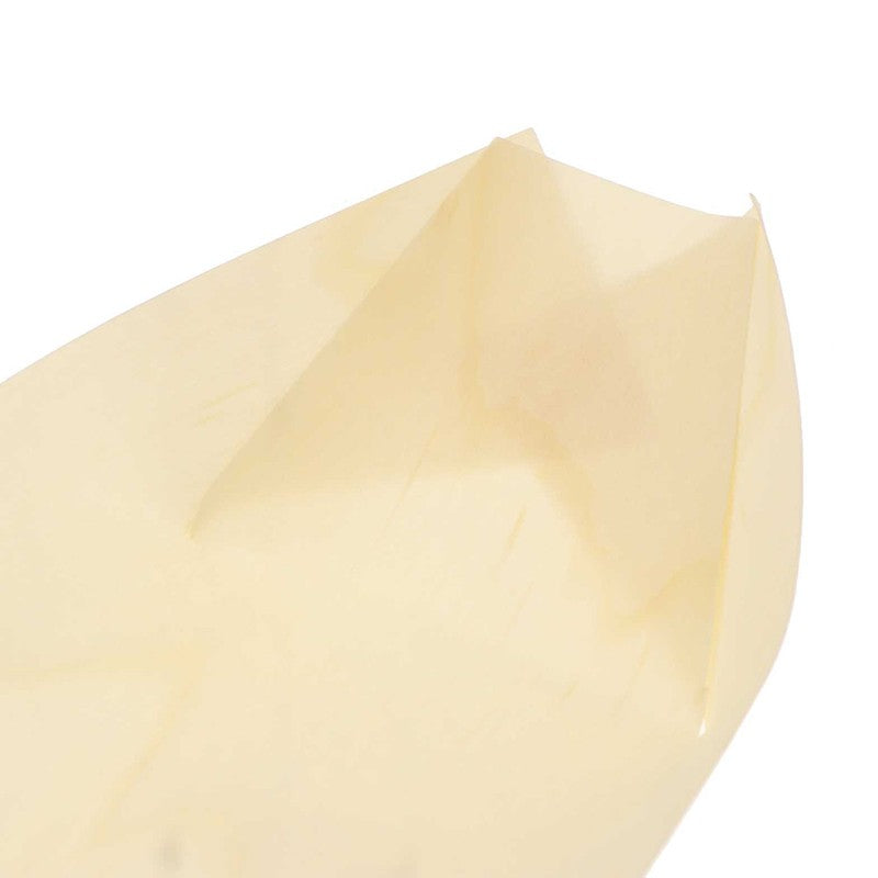 Bandejas de Alimentos 50pçs Barco de Madeira para Sushi Bambu Natural Descartável Caiaque Salada Sobremesa Bolo de Pinheiro Barco Tigela de Lanche Tapete Bandeja de Prato de Sushi