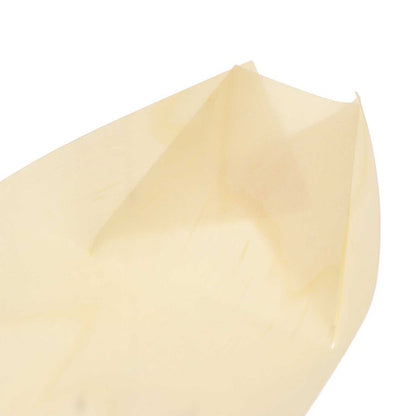 Bandejas de Alimentos 50pçs Barco de Madeira para Sushi Bambu Natural Descartável Caiaque Salada Sobremesa Bolo de Pinheiro Barco Tigela de Lanche Tapete Bandeja de Prato de Sushi