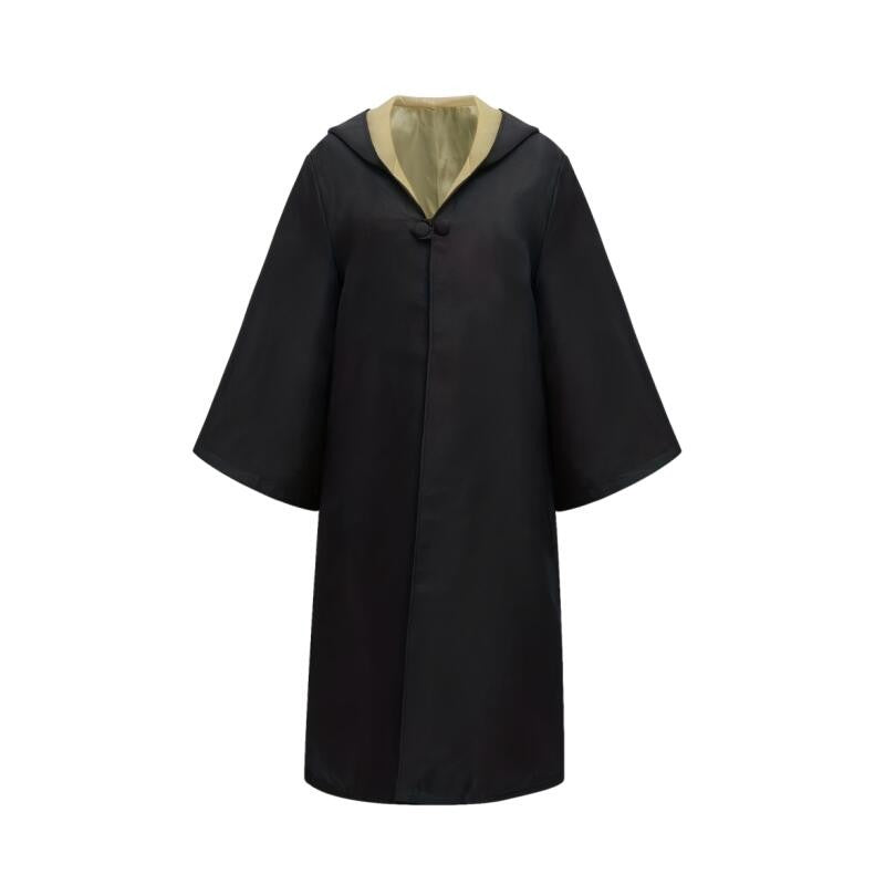 Hooded Wizard Robe Cloak Unisex Halloween Cosplay Costume Long Cape with Multi-Color Lining for Adults Carnival Party Outfits