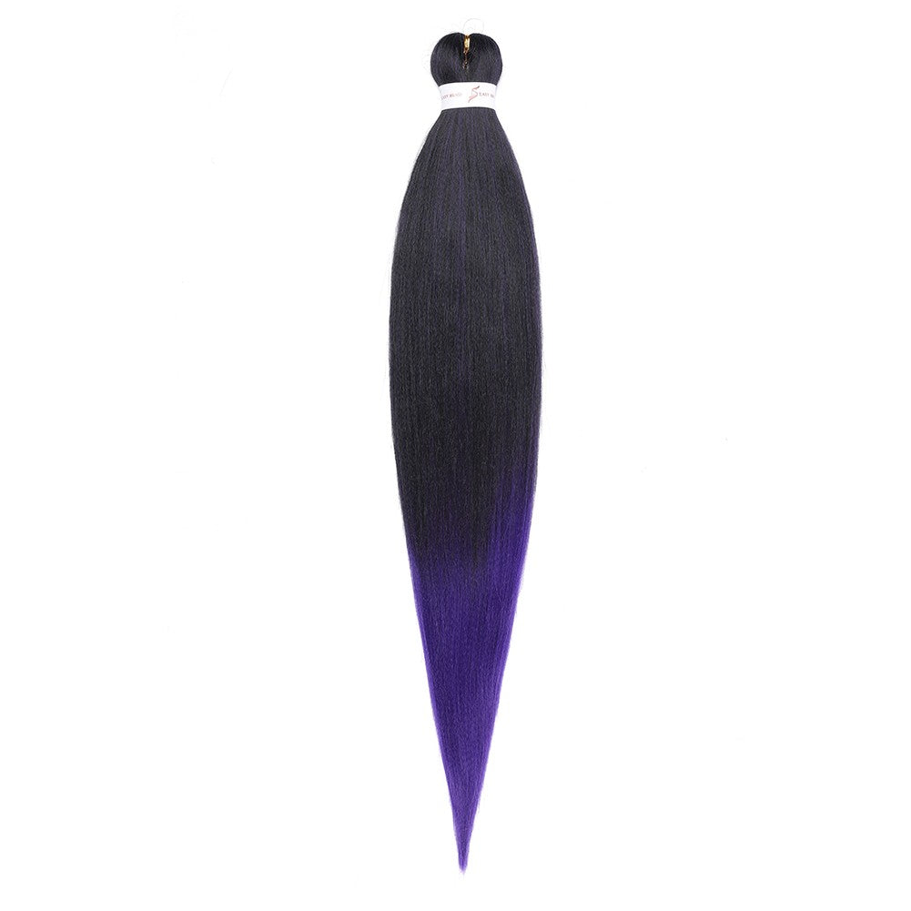 Cabelo Sintético Trançado Pré-esticado Profissional Sem Coceira Fibra Que Sela Em Água Quente 30'' Ombre Textura Yaki Extensões de Cabelo para Trança