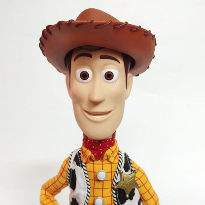 Em estoque Disney Pixar Toy Story Woody Bonecos de Ação Filme em Inglês Som Personagem Boneco de Pano Cowboy Presente de Aniversário Para Crianças