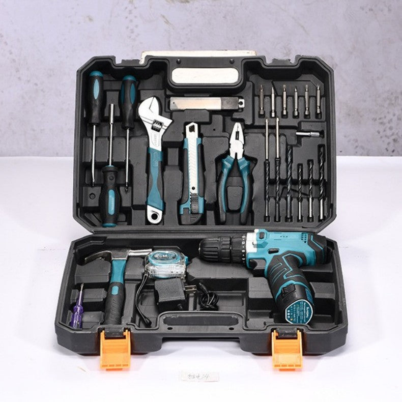 Conjunto de Ferramentas Elétricas para Furadeira 19-160PCS Jogo de Ferramentas Multifuncional para Reparo Doméstico Chave de Fenda Alicate Automotivo Caixa de Ferramentas
