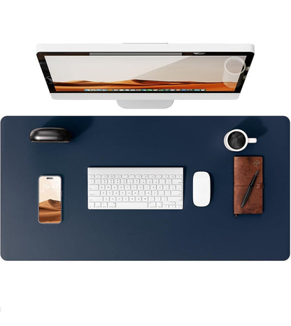 Leather Desk Mat | Computer Mat for Desk| Large Mouse Pad and Keyboard Mat | Desk Protector for Office