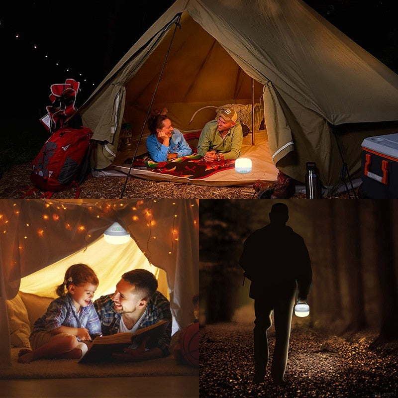 Lanterna de acampamento LED recarregável NATFIRE LV10, até 230 horas de iluminação para acampamento, luminária portátil de emergência com base magnética