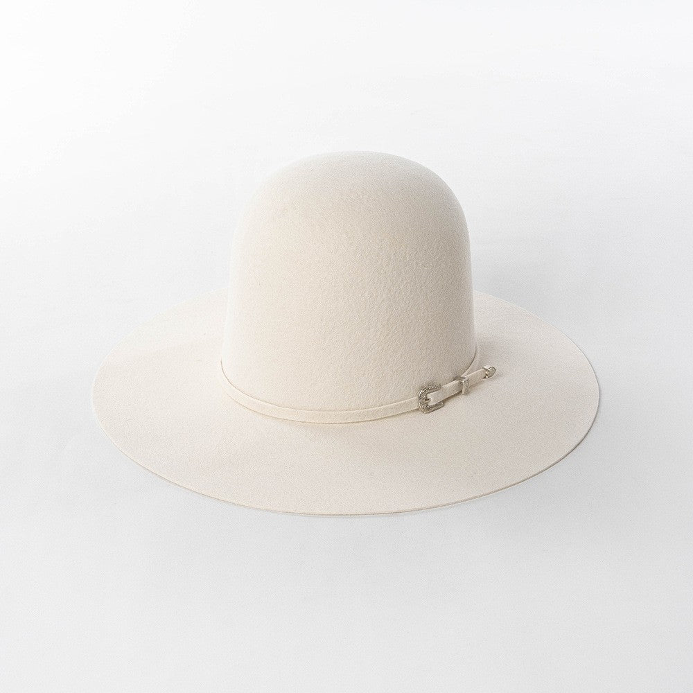 202409-HH2103B ins elegante chapéu de feltro de inverno de lã com coroa alta e cinto 58cm de circunferência modelo desfile chapéu de sol masculino feminino para lazer