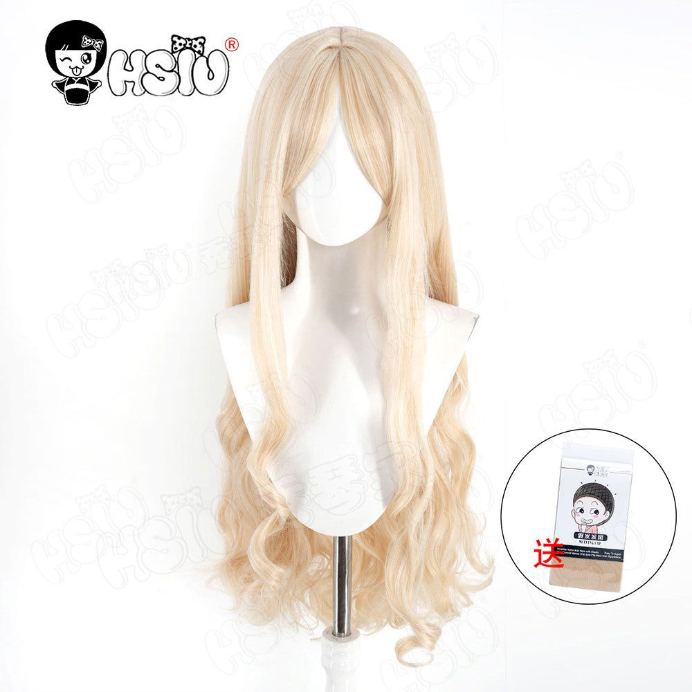 Yurizono Seia Cosplay Clothing Wig Fiber synthetic wig?HSIU ?Full Costume Skirt Set Yellow Long Wig Game Blue Archive cosplay