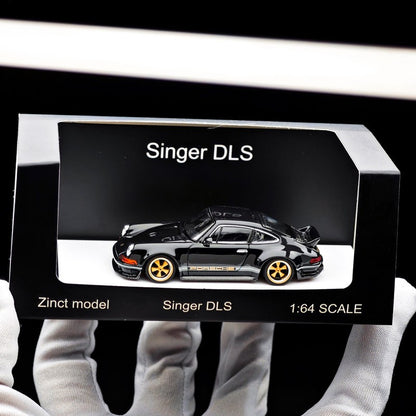 1:64 Novo Modelo de Zinco Porsch 911 964 Singer Coupe Dls Miniatura de Liga Fundida Modelo de Brinquedo Infantil Colecionável Ornamento