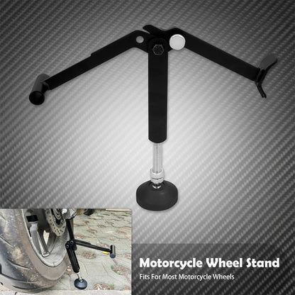 Cavalete de roda que economiza trabalho para motocicletas, suporte de roda universal, levantador de roda, suporte lateral, elevador de quadro do braço oscilante para Harley para Honda