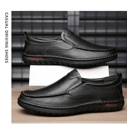 High Quality Leather Men Casual Shoes Breathable Mens Loafers Italian Luxury Brand Formal Mens Dress Shoes Slip-on Driving Shoes