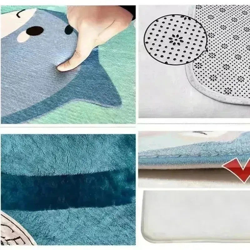 MINISO Disney Cartoon S-titch Angel Area Rug Vibrant Pink Soft Polyester Mat for Bedroom ?? Living Room or Home Office Decor