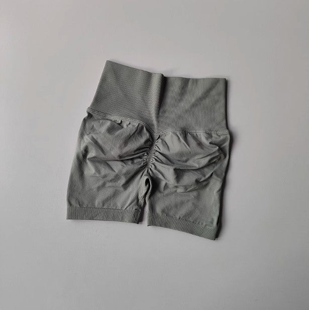 Peach Hip Lifting Sports Shorts Women High Waist and Waist Tightening Slimming Running Hip Speed Drying Three Point Tight Pants