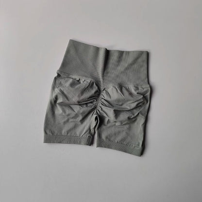 Peach Hip Lifting Sports Shorts Women High Waist and Waist Tightening Slimming Running Hip Speed Drying Three Point Tight Pants