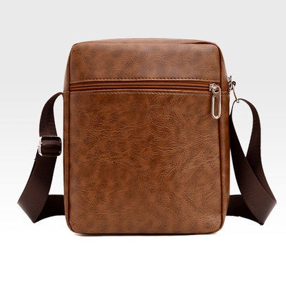 High Quality Men Shoulder Bag Men PU Leather Flaps Men's Crossbody Bags Business Flap Male Solid Messenger Bag Travel Bag