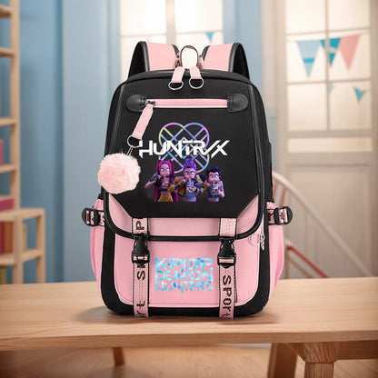 Para KPop Demon Hunters Mochila Adolescentes Mochilas Para Kpop Demon Mochila para Fãs Adolescente