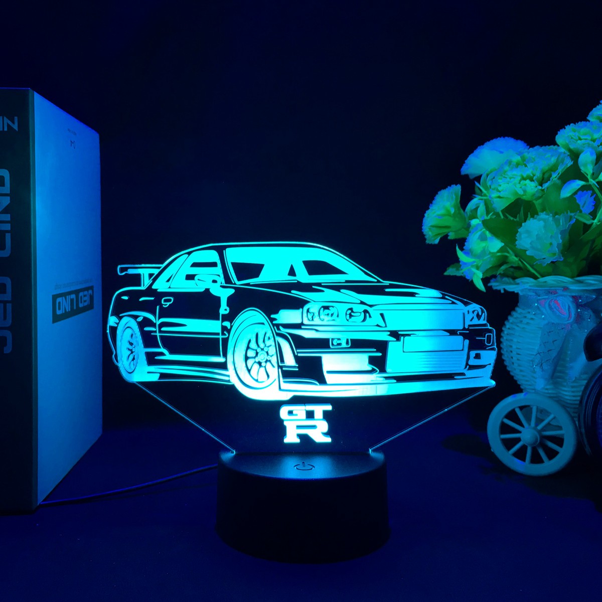 Sports Car 3d Illusion Lamp for Kids Bedroom Decor Nightlight Touch Sensor Atmosphere Birthday Gift Supercar Led Night Light