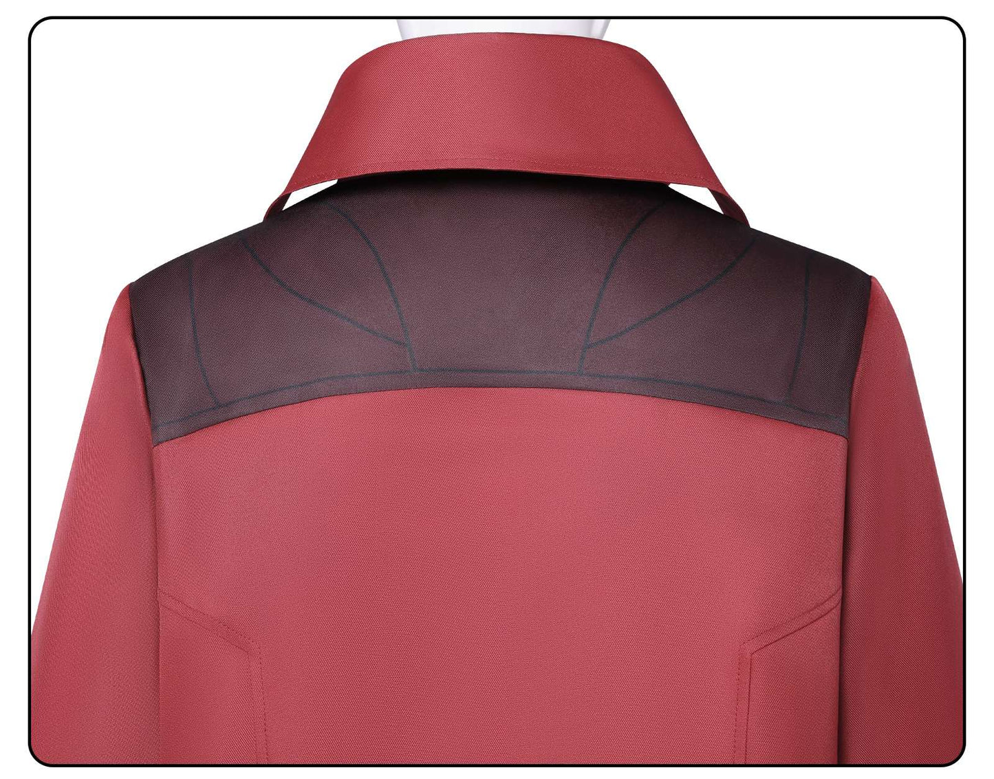 Dante Cosplay Costumes Men's Uniform Red Long Poncho Jacket Set Ruby Pendant Necklace Roleplay Prop Outfits Halloween Carnival