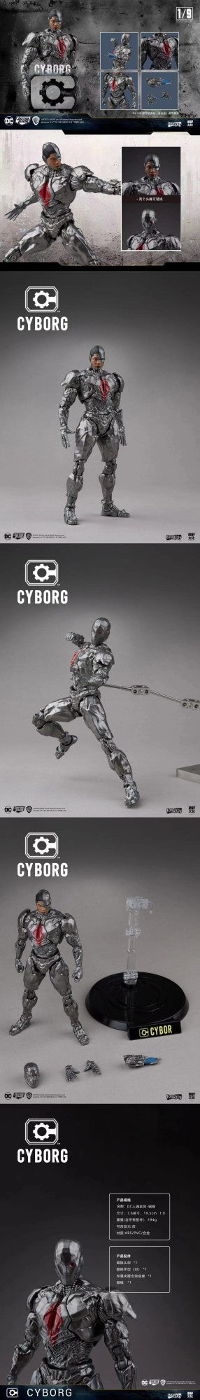Fondjoy Original DC Movie Batman Joker Wonder Woman Superman Cyborg Harley Quinn 1/9 Articulated Action Figure Toys