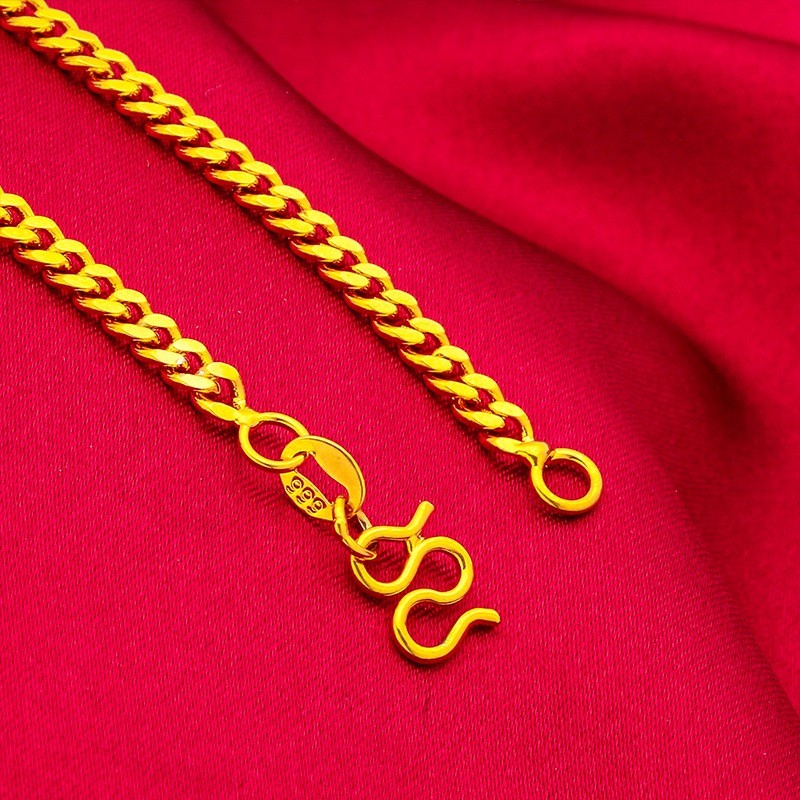 9999 24K heart-shaped necklace, ethnic style luxury hollow pendant, women's gold necklace pendant, gold jewelry jewelry