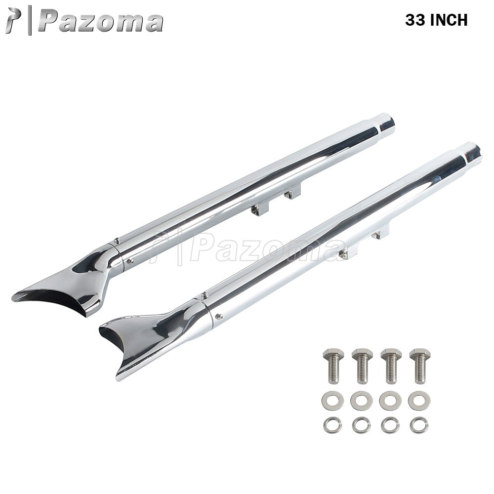 For Harley Softail Breakout Standard Slim Deluxe 2007-17 Motorcycle 33/36/39/42" Fishtail Exhausts Slip On Exhaust Pipe Muffler