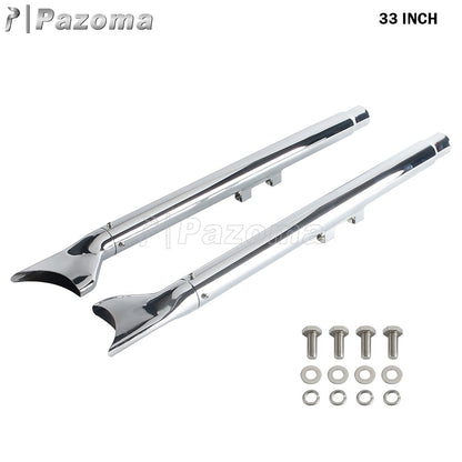 For Harley Softail Breakout Standard Slim Deluxe 2007-17 Motorcycle 33/36/39/42" Fishtail Exhausts Slip On Exhaust Pipe Muffler
