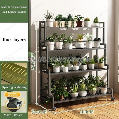 Plant Stand Flower Rack 3 Or 4 Tier Flower Pot Shelf Storage Organizer Display Rack For Indoor Garden Balcony Floor Stand
