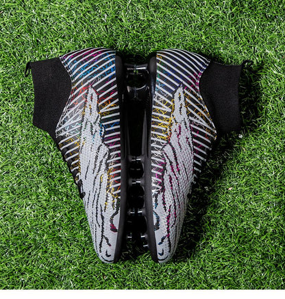 Men Light Soccer Shoes Size 35-45 Boys Soccer Shoes Football Boots High Ankle Kids Cleats Training Sport Sneakers Football Shoes