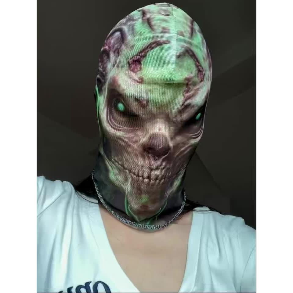3D Stereoscopic Effect Meets Comfortable Breathability — A Super Realistic Sci-fi 3D Perspective Demon Mask Hood