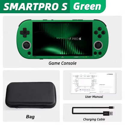 Trimui Smart Pro S Handheld Game Console 4.96'' IPS Screen Linux System Joystick RGB Lighting Retro Video Game Smartpros Gifts