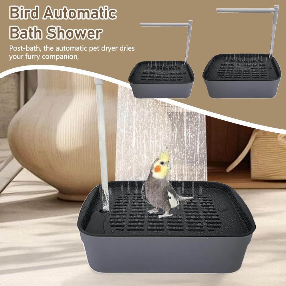 Bacia de Banho Elétrica USB Totalmente Automática para Papagaios, Fonte de Água Circulante Silenciosa Aquecível, Equipamento de Recreação para Pássaros