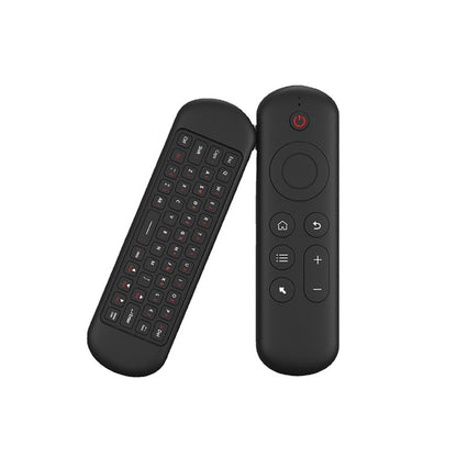 Mouse de Voz Aéreo Sem Fio 2 em 1 Teclado Mini Bluetooth 2.4G Recarregável Controle Remoto com Aprendizado IR para Smart TV Android TV Box
